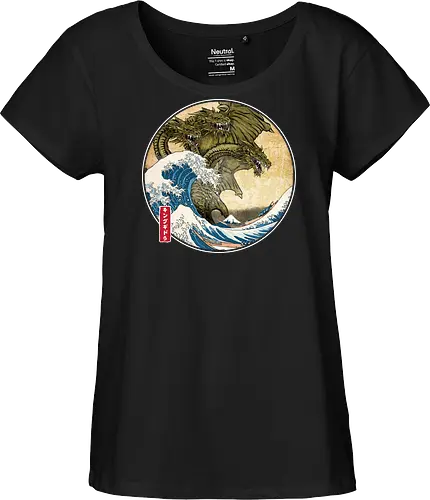 The Great King of terror off Kanagawa - Fairtrade Girl Shirt
