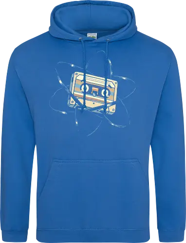 Atomic Mixtape - cassette tape, 80s, 90s, atom, atomic, atomic age, chemistry, energy, mixtape, music, nuclear, physics, retro, science, vintage - Standard Hoodie