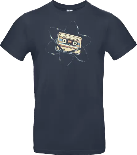 Atomic Mixtape - cassette tape, 80s, 90s, atom, atomic, atomic age, chemistry, energy, mixtape, music, nuclear, physics, retro, science, vintage - Standard T-Shirt
