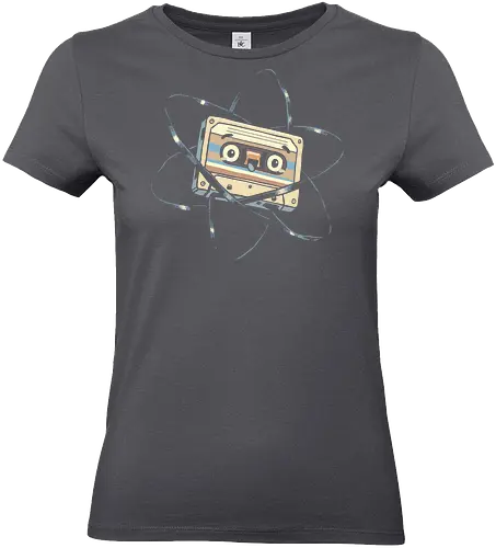 Atomic Mixtape - cassette tape, 80s, 90s, atom, atomic, atomic age, chemistry, energy, mixtape, music, nuclear, physics, retro, science, vintage - Standard T-Shirt (Frauen)