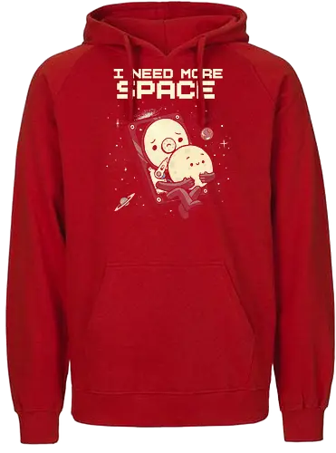 I Need More Space - i need more space, astronaut, computer geek, cosmos, data, galaxy, hard drive, i need space, it, outer space, physics, planets, space, technology, universe - Fairtrade Hoodie