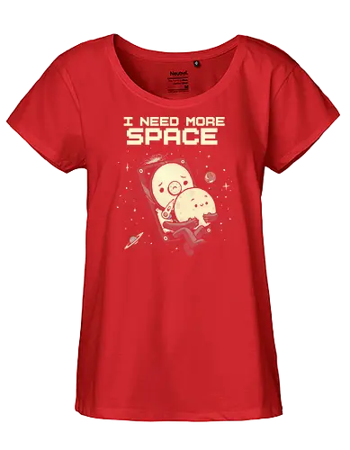 I Need More Space - i need more space, astronaut, computer geek, cosmos, data, galaxy, hard drive, i need space, it, outer space, physics, planets, space, technology, universe - Fairtrade Girl Shirt