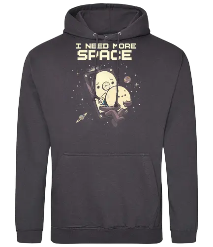 I Need More Space - i need more space, astronaut, computer geek, cosmos, data, galaxy, hard drive, i need space, it, outer space, physics, planets, space, technology, universe - Standard Hoodie