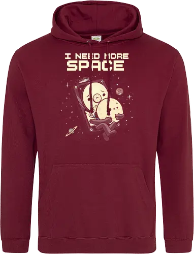 I Need More Space - i need more space, astronaut, computer geek, cosmos, data, galaxy, hard drive, i need space, it, outer space, physics, planets, space, technology, universe - Standard Hoodie