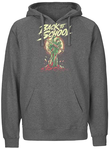 Back to School - back to school, 1st grade, 2nd grade, education, first day of school, halloween, horror, kindergarten, monster, pre k, school, spooky, teacher, teaching, zombie - Fairtrade Hoodie
