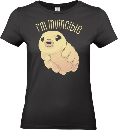 I'm Invincible - tardigrade, biology, chemist, chemistry, microbiology, paleontology, physics, prehistoric, retro, science, scientist, tardis, trilobite, water bear, weird animals - Standard T-Shirt (Frauen)