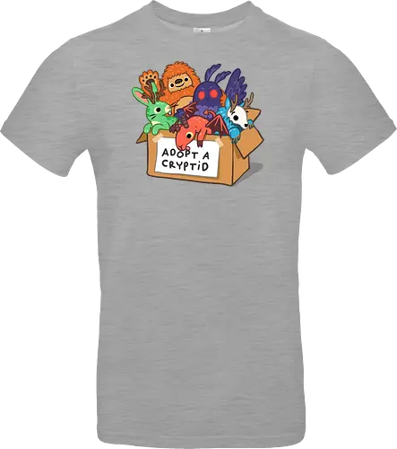 Adopt a Cryptid - adopt a pet, bigfoot, creature, cryptozoology, horror, humor, monster, mothman, myth, mythology, rescue, sasquatch, spooky, cryptid, adopt - Standard T-Shirt