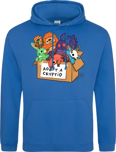 Adopt a Cryptid - adopt a pet, bigfoot, creature, cryptozoology, horror, humor, monster, mothman, myth, mythology, rescue, sasquatch, spooky, cryptid, adopt - Standard Hoodie