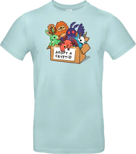 Adopt a Cryptid - adopt a pet, bigfoot, creature, cryptozoology, horror, humor, monster, mothman, myth, mythology, rescue, sasquatch, spooky, cryptid, adopt - Standard T-Shirt