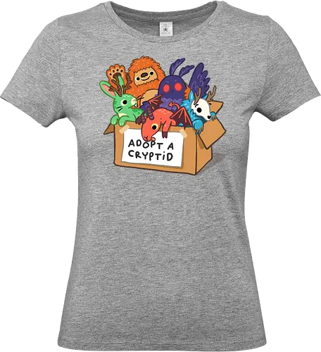 Adopt a Cryptid - adopt a pet, bigfoot, creature, cryptozoology, horror, humor, monster, mothman, myth, mythology, rescue, sasquatch, spooky, cryptid, adopt - Standard T-Shirt (Frauen)