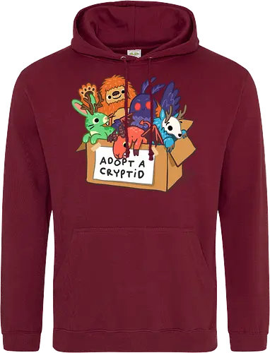 Adopt a Cryptid - adopt a pet, bigfoot, creature, cryptozoology, horror, humor, monster, mothman, myth, mythology, rescue, sasquatch, spooky, cryptid, adopt - Standard Hoodie
