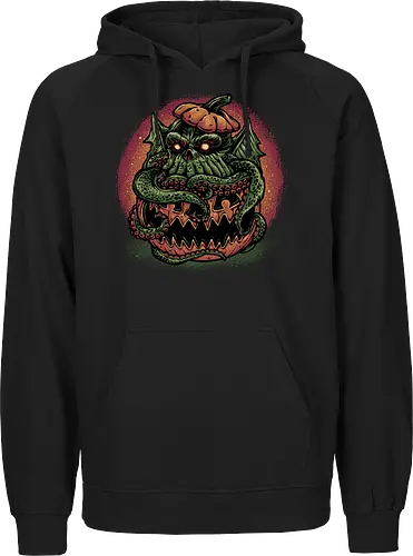 Tentacle or Treat - Horror, Halloween, Novel, book, creature, fictional, fiction, character, cosmic - Fairtrade Hoodie