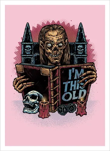 The Old Keeper - Horror, Halloween, series, TV show, TV series, old, funny - Kunstdruck