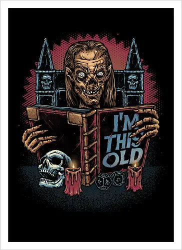 The Old Keeper - Horror, Halloween, series, TV show, TV series, old, funny - Kunstdruck