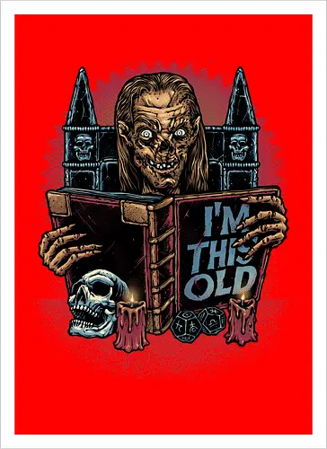 The Old Keeper - Horror, Halloween, series, TV show, TV series, old, funny - Kunstdruck