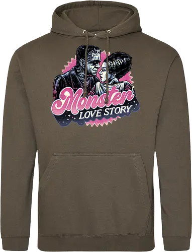 Monster Love Story - Horror, horror movies, classic horror, love, monsters, creature, Halloween - Standard Hoodie