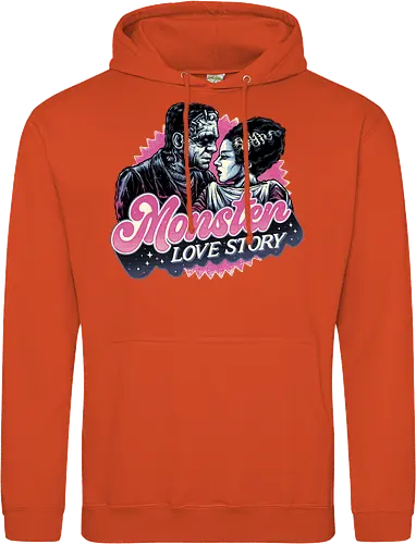 Monster Love Story - Horror, horror movies, classic horror, love, monsters, creature, Halloween - Standard Hoodie