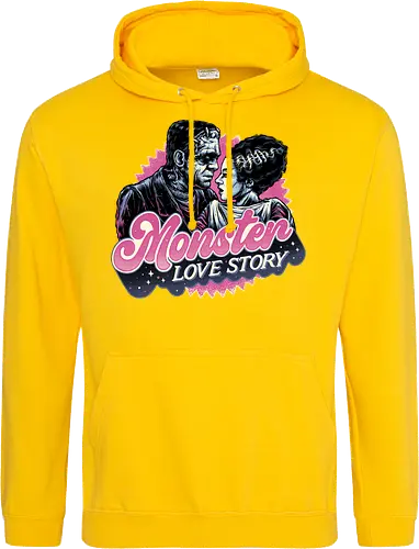 Monster Love Story - Horror, horror movies, classic horror, love, monsters, creature, Halloween - Standard Hoodie