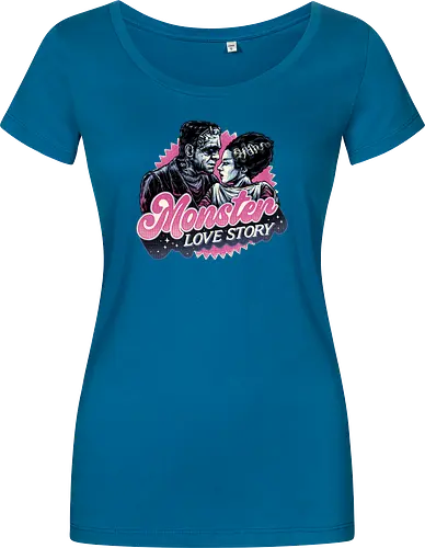 Monster Love Story - Horror, horror movies, classic horror, love, monsters, creature, Halloween - Damen T-Shirt