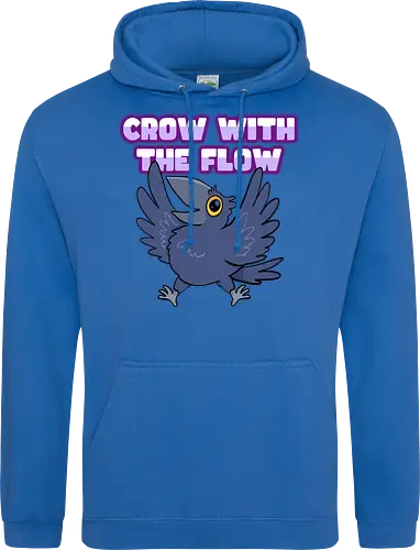 Crow with the flow - Crow, Krähe, Raven. Rabe - Standard Hoodie