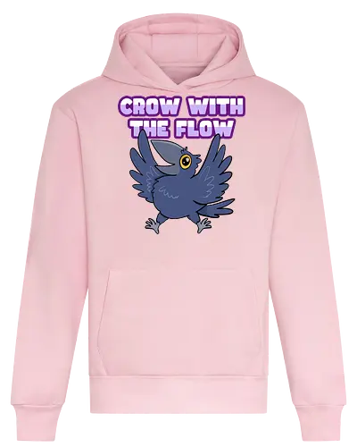 Crow with the flow - Crow, Krähe, Raven. Rabe - Heavyweight Hoodie