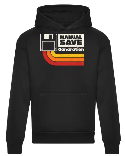 Manual Save Generation - floppy disk, 80s, 90s, coding, computer, developer, gaming, geek, humor, nerd, nostalgia, old school, programmer, retro, software - Heavyweight Hoodie