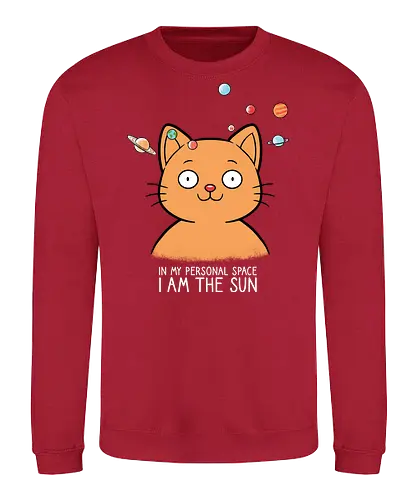 Pursonal space - Personal space, Cat, Cats, Space - Sweatshirt