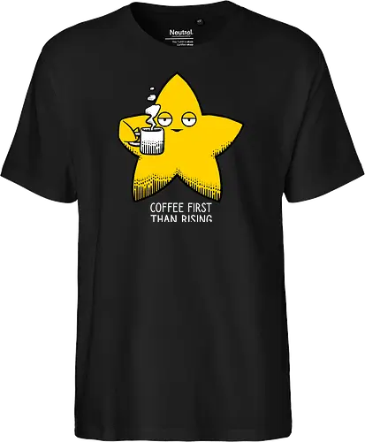 Rising star - Rising star, Coffee, Star - Fairtrade T-Shirt
