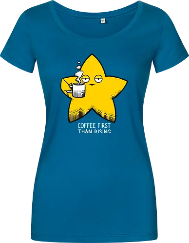 Rising star - Rising star, Coffee, Star - Damen T-Shirt