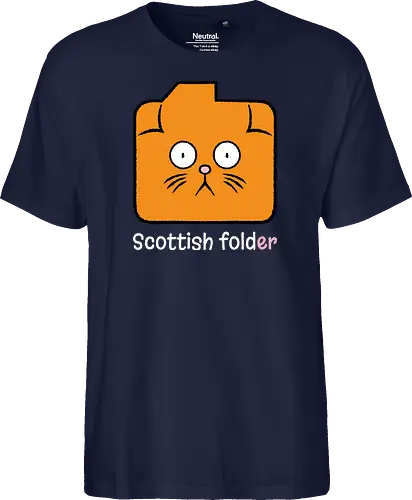 Scottish Folder - Cat, Cats, Folder, Scottish Fold - Fairtrade T-Shirt