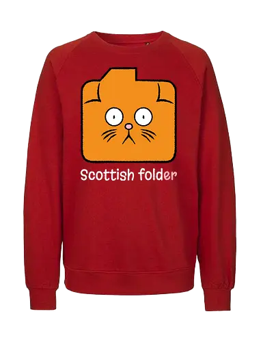 Scottish Folder - Cat, Cats, Folder, Scottish Fold - Fairtrade Sweatshirt