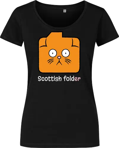 Scottish Folder - Cat, Cats, Folder, Scottish Fold - Damen T-Shirt