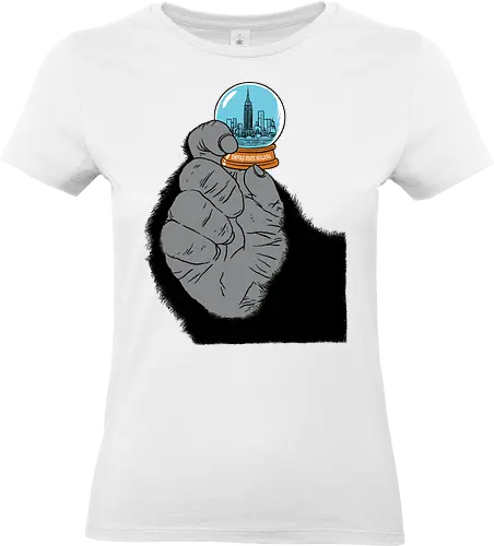 Souvenir - Movie, Kaiju, Empire State Building, Glass ball - Standard T-Shirt (Frauen)