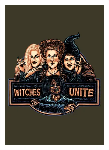 May All the Witches Unite - Movie, film, family, comedy, Halloween, witch, witches, fantasy, magical - Kunstdruck