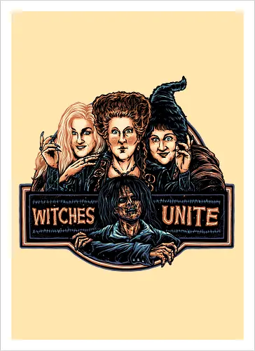 May All the Witches Unite - Movie, film, family, comedy, Halloween, witch, witches, fantasy, magical - Kunstdruck