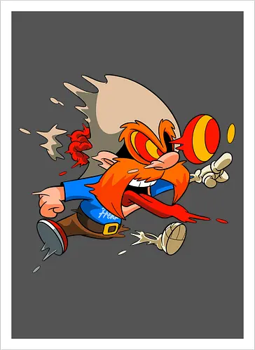 Freaky Oranger Cowboy Horror - Wütender Looney Underground Cartoon Kunst - oranger Cowboy Horror, wütender Cartoon Freaky, oranger Cowboy Skelett, Gehirn springt aus Hut, Underground Cowboy Horror Kunst, Yosemite Sam, horror, schmelzender Zombie Cowboy, Cowboy Horror Geek Druck, oranger Schnurrbart Cartoon Horror, blutende Zunge Cartoon, alternative Cowboy Kunst, Western Cartoon Horror, urbaner Cowboy Geek Druck, Pop Art Cowboy Horror, Cowboy Charakter Horror, dunkler Western Cartoon - Kunstdruck