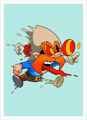 Freaky Oranger Cowboy Horror - Wütender Looney Underground Cartoon Kunst - oranger Cowboy Horror, wütender Cartoon Freaky, oranger Cowboy Skelett, Gehirn springt aus Hut, Underground Cowboy Horror Kunst, Yosemite Sam, horror, schmelzender Zombie Cowboy, Cowboy Horror Geek Druck, oranger Schnurrbart Cartoon Horror, blutende Zunge Cartoon, alternative Cowboy Kunst, Western Cartoon Horror, urbaner Cowboy Geek Druck, Pop Art Cowboy Horror, Cowboy Charakter Horror, dunkler Western Cartoon - Kunstdruck
