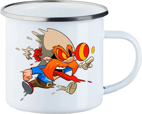 Freaky Oranger Cowboy Horror - Wütender Looney Underground Cartoon Kunst - oranger Cowboy Horror, wütender Cartoon Freaky, oranger Cowboy Skelett, Gehirn springt aus Hut, Underground Cowboy Horror Kunst, Yosemite Sam, horror, schmelzender Zombie Cowboy, Cowboy Horror Geek Druck, oranger Schnurrbart Cartoon Horror, blutende Zunge Cartoon, alternative Cowboy Kunst, Western Cartoon Horror, urbaner Cowboy Geek Druck, Pop Art Cowboy Horror, Cowboy Charakter Horror, dunkler Western Cartoon - Emailletasse