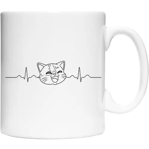 EKG Smilow - Smilow, Twitch, Streamer, Katze, Chaos, Liebe, Herz - Keramiktasse