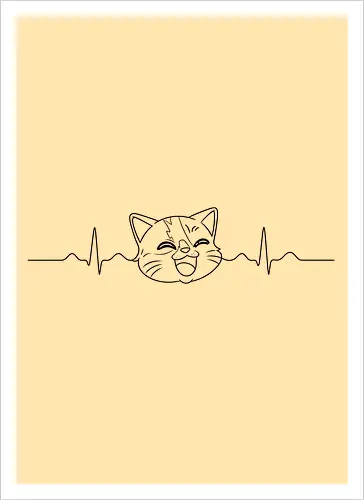 EKG Smilow - Smilow, Twitch, Streamer, Katze, Chaos, Liebe, Herz - Kunstdruck