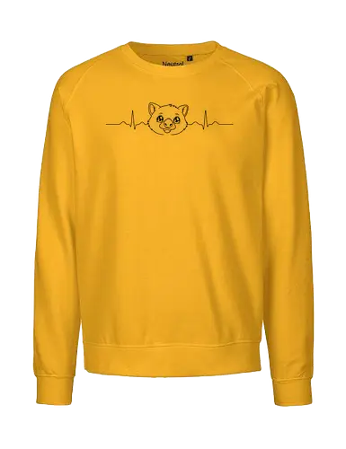 EKG Wolims - Smilow, Twitch, Streamer, Katze, Chaos, Liebe, Herz - Fairtrade Sweatshirt