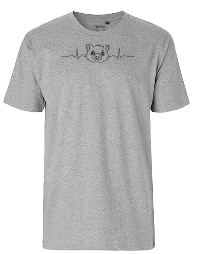 EKG Wolims - Smilow, Twitch, Streamer, Katze, Chaos, Liebe, Herz - Fairtrade T-Shirt