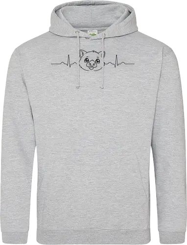 EKG Wolims - Smilow, Twitch, Streamer, Katze, Chaos, Liebe, Herz - Standard Hoodie