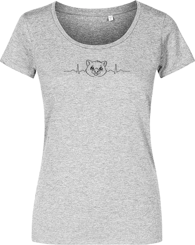 EKG Wolims - Smilow, Twitch, Streamer, Katze, Chaos, Liebe, Herz - Damen T-Shirt