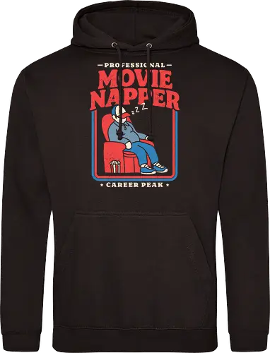 Professional Movie Napper - movie lover, cinema, couch potato, film, funny, funny quote, funnytee, hollywood, movie fan, nap lover, napping, popcorn, sarcasm, sleep, tired - Standard Hoodie