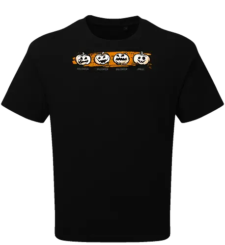 Hallo-ween - Oktober, Halloween, Herbst, Samhain, Kürbis, O'Lantern - Oversize T-Shirt