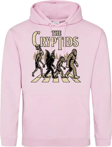 Cryptids Album Cover - Spooky Season, cryptids, cryptidm bigfoot, Cryptozoology, Sasquatch, chupacabra, mothman, wendigo, conspiracy, creatures, creature, mythical, Magical Creatures, Mythological Creatures, Strange Creatures, Mythological Creature, Mythical Creature, myth, mythical, legendary, monsters, monster, dark, Rock & Roll, forest, horror, scary, Music, Music Group, Musical, Classic, Rock, Rock And Roll, Rock N Roll, Album Cover, Album, Halloween, Eerie, Fright, Creepy, Halloween Design, Halloween Art, Halloween Aesthetic, Halloween Vibes, fun, Funny, Spooky - Standard Hoodie
