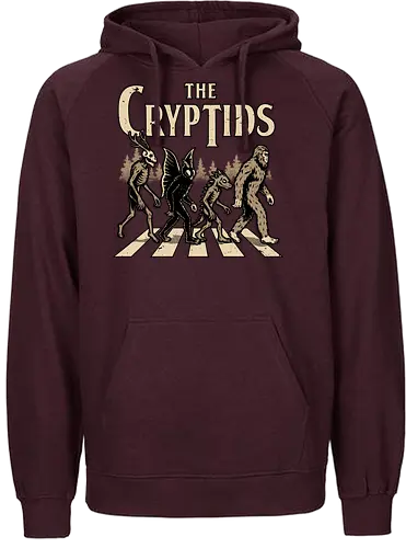 Cryptids Album Cover - Spooky Season, cryptids, cryptidm bigfoot, Cryptozoology, Sasquatch, chupacabra, mothman, wendigo, conspiracy, creatures, creature, mythical, Magical Creatures, Mythological Creatures, Strange Creatures, Mythological Creature, Mythical Creature, myth, mythical, legendary, monsters, monster, dark, Rock & Roll, forest, horror, scary, Music, Music Group, Musical, Classic, Rock, Rock And Roll, Rock N Roll, Album Cover, Album, Halloween, Eerie, Fright, Creepy, Halloween Design, Halloween Art, Halloween Aesthetic, Halloween Vibes, fun, Funny, Spooky - Fairtrade Hoodie