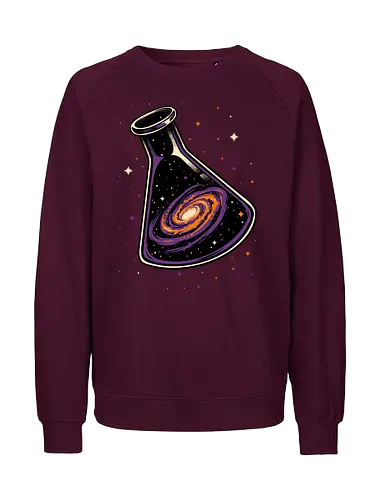 Galaxy Science Flask - Galaxy, Space, Astronaut, Astronomer, Astrophysicist, Astronomy, Science, Science Is Magic, Black Hole, Solar System, Stem, Solar, Steam, Research, Physicist, Physics, Technology, Engineer, Engineering, Studying, Study, Scientist, Science, Scientific, Scientists - Fairtrade Sweatshirt