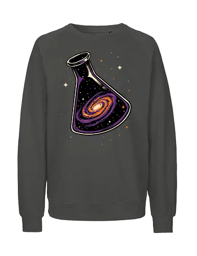 Galaxy Science Flask - Galaxy, Space, Astronaut, Astronomer, Astrophysicist, Astronomy, Science, Science Is Magic, Black Hole, Solar System, Stem, Solar, Steam, Research, Physicist, Physics, Technology, Engineer, Engineering, Studying, Study, Scientist, Science, Scientific, Scientists - Fairtrade Sweatshirt